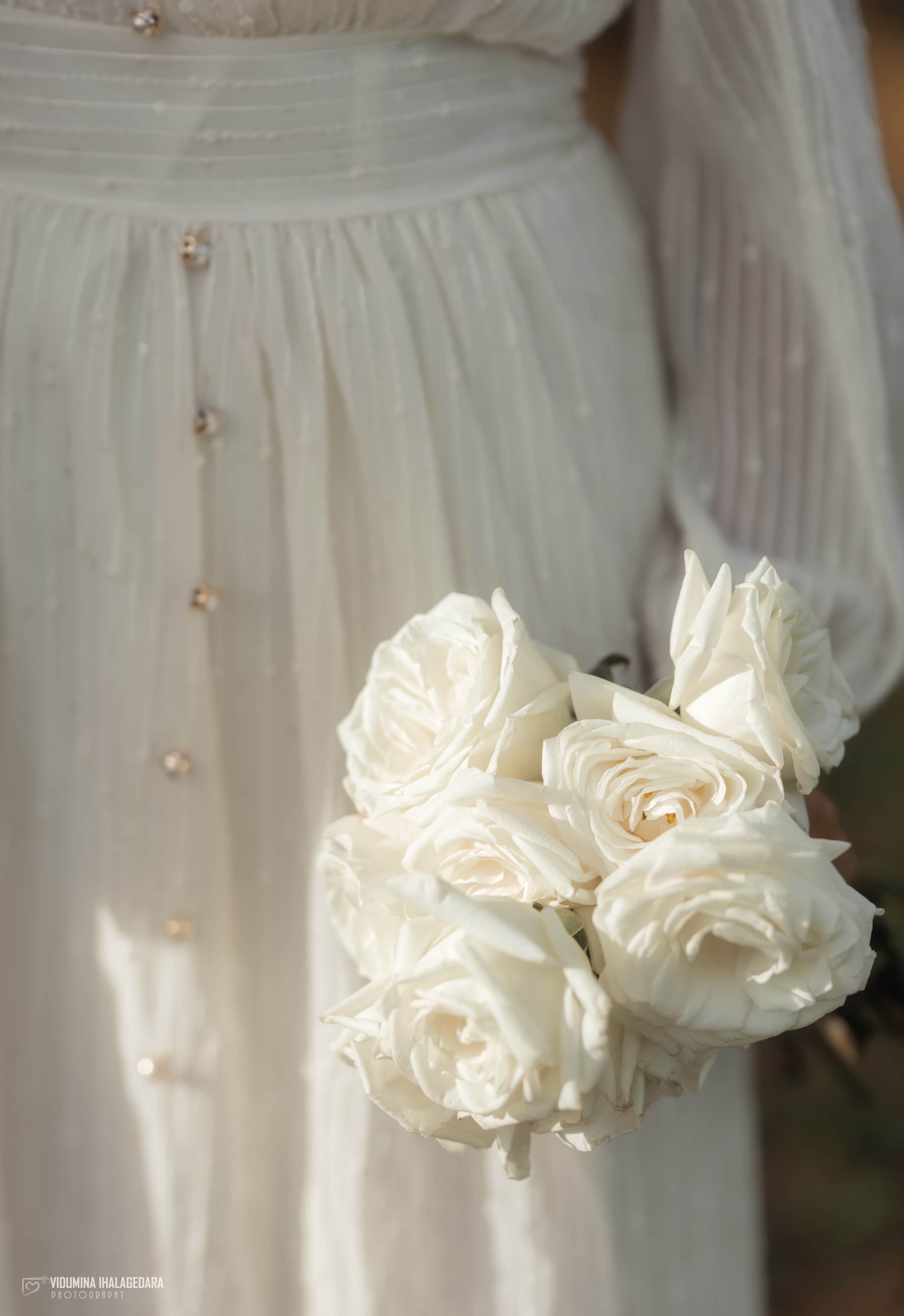 Cinematic wedding photography portrait